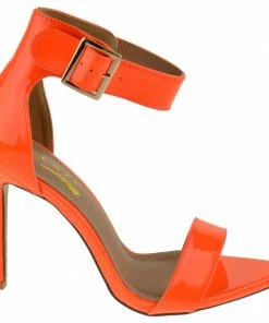 Glaze Borry-02 Womens Ankle Strap Stiletto Heel Sandals