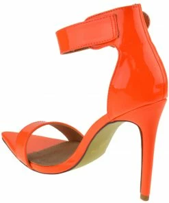 Glaze Borry-02 Womens Ankle Strap Stiletto Heel Sandals