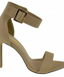 Glaze Borry-02 Womens Ankle Strap Stiletto Heel Sandals