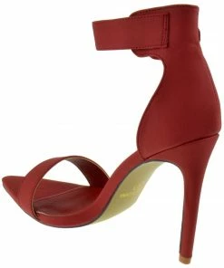 Glaze Borry-02 Womens Ankle Strap Stiletto Heel Sandals