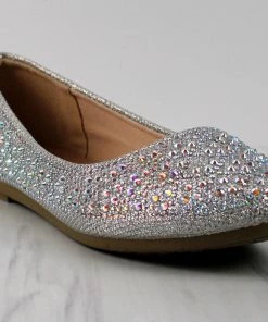 Top Moda Bruce-1 Womens Embellished Almond Toe Flats Women's