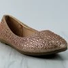 Top Moda Bruce-1 Womens Embellished Almond Toe Flats Women's