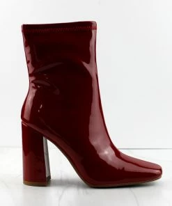 Top Moda Bruno-1 Womens Block Heeled Pointed Toe Ankle Boots