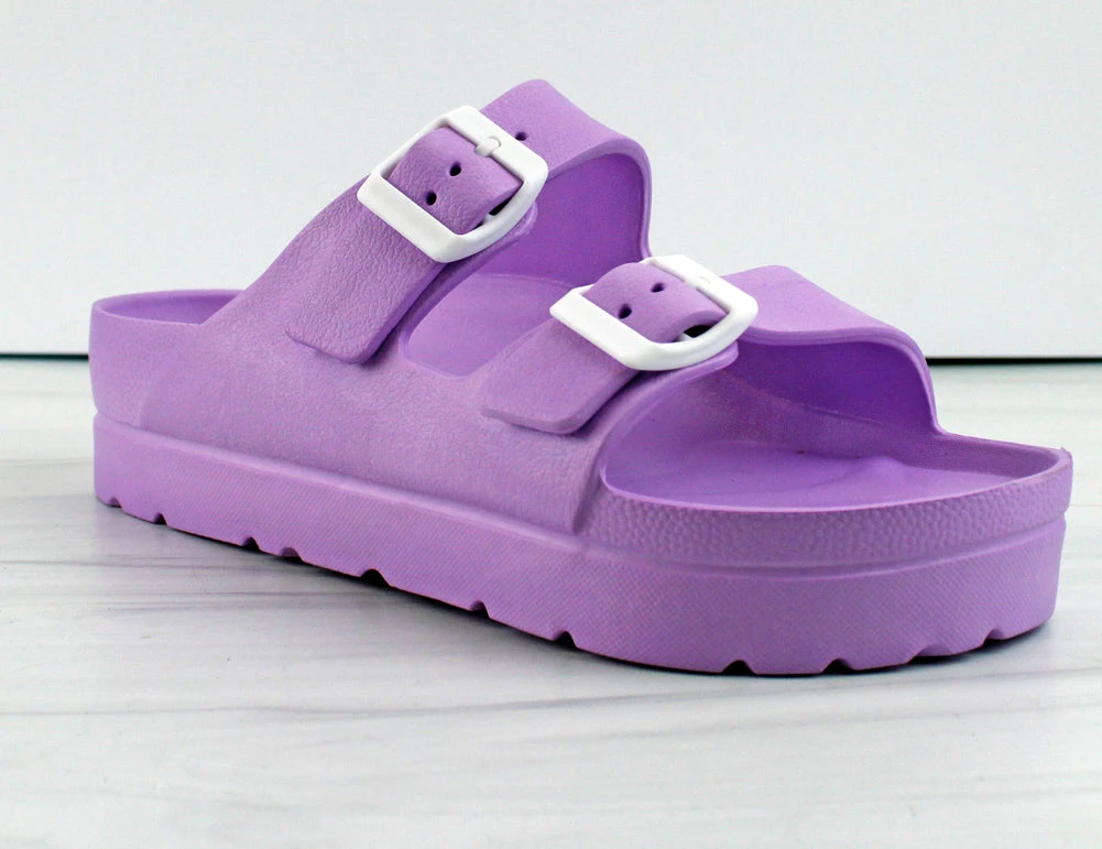 MATA Cali Vibez Womens Double Buckle Strap Platform Sandals Women's 1 MATA Cali Vibez Womens Double Buckle Strap Platform Sandals Women's