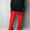 Forever Camila 48 Womens Lace Up Chunky Heel Thigh High Heeled Boots Women's