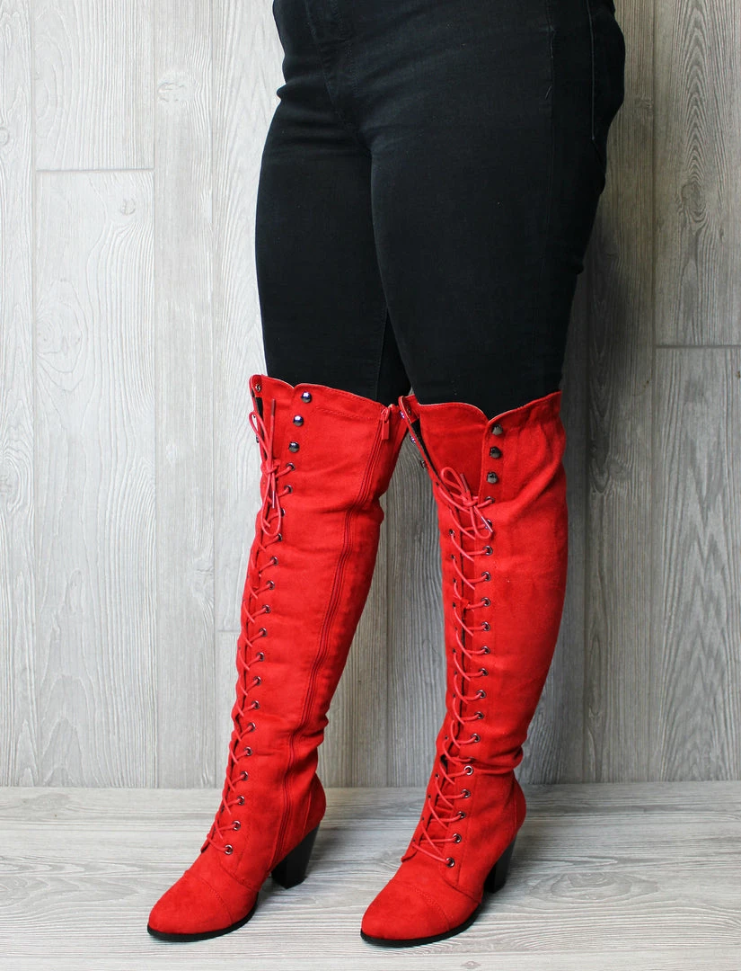 Forever Camila 48 Womens Lace Up Chunky Heel Thigh High Heeled Boots Women's 1 Forever Camila 48 Womens Lace Up Chunky Heel Thigh High Heeled Boots Women's