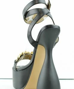 Lemonade Can You Keep Up Womens Chain Accent Cylinder Platform Heel Sandals 5 Lemonade Can You Keep Up Womens Chain Accent Cylinder Platform Heel Sandals