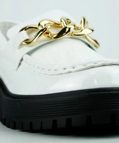 Forever Chief-63 Womens Platform Chain Accented Lug Sole Shoes