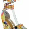 Bamboo Choice 63 Womens Floral Wrap High Heel Wedges Women's