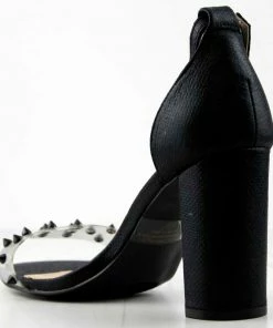 SHOE BARGAIN WAREHOUSE (WWW.SBWSHOES.COM) Christal 18 Women's Iridescent Gem Embellished Chunky Heel