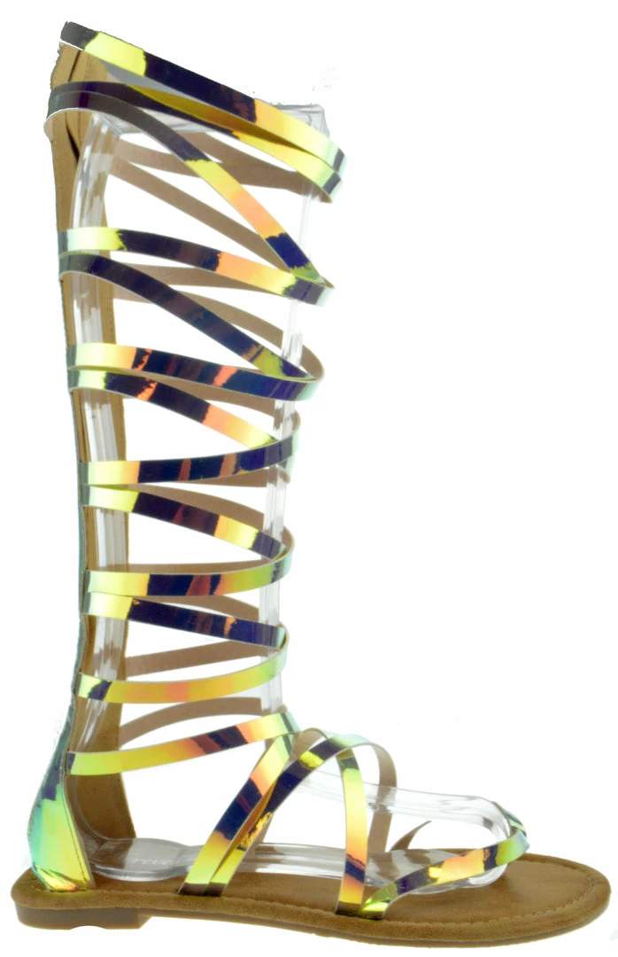 Link Cinema 68K Little Girls Metallic Gladiator Sandals 2 Link Cinema 68K Little Girls Metallic Gladiator Sandals