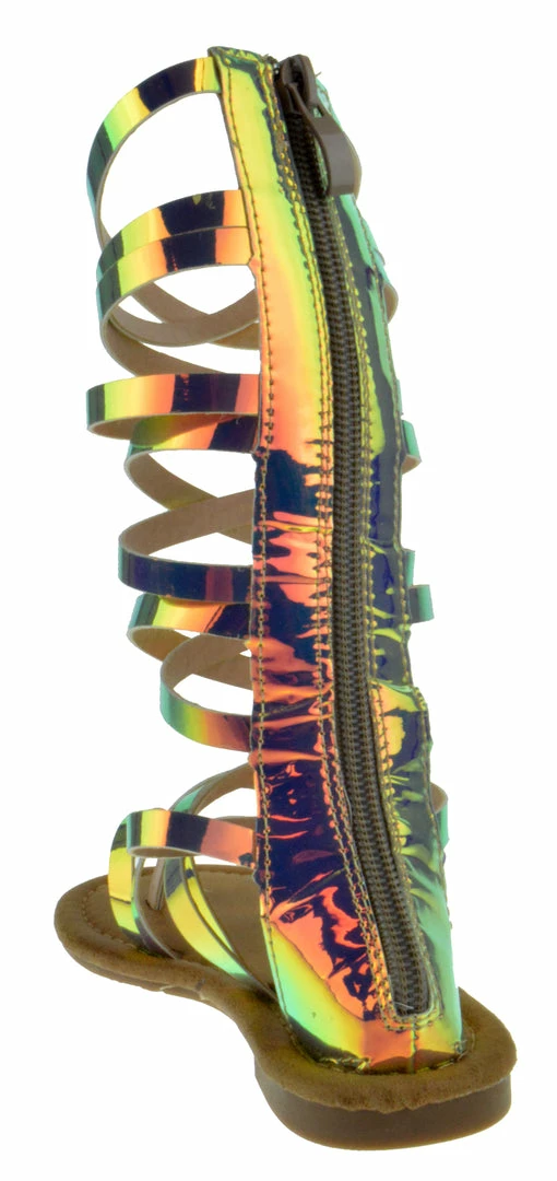 Link Cinema 68K Little Girls Metallic Gladiator Sandals 3 Link Cinema 68K Little Girls Metallic Gladiator Sandals