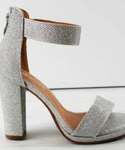 Top Moda Claire-1 Womens Block High Heeled Open Toe Sandals