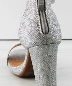 Top Moda Claire-1 Womens Block High Heeled Open Toe Sandals