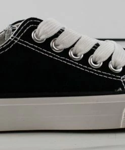 Link Classic 01K Little Girls Low Top Lace Up Canvas Sneakers