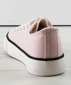 Link Classic 01K Little Girls Low Top Lace Up Canvas Sneakers