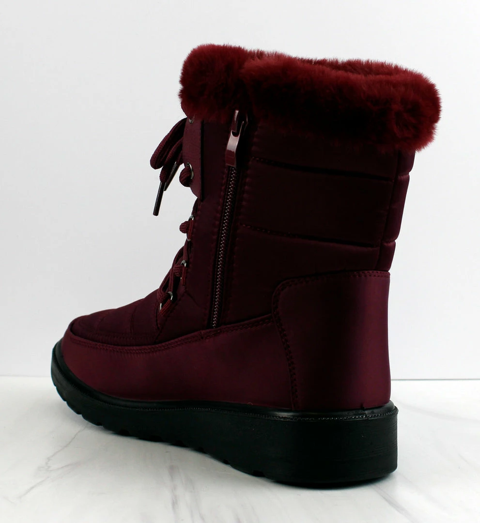 Top Moda Coleen 8 Womens Insulated Fur Lined Lace Up Rain/Snow Boots 10 Top Moda Coleen 8 Womens Insulated Fur Lined Lace Up Rain/Snow Boots