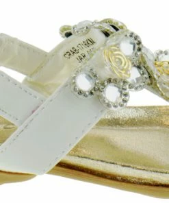 Lucita LIQUIDATIONS! Crab-1716km Girls Gem Embellished Platform Sandal