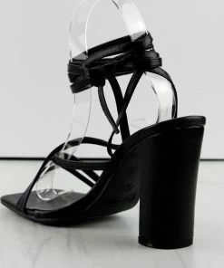 Top Moda DAKOTA-99 Womens Strappy Wrapped Heeled Sandals Women's