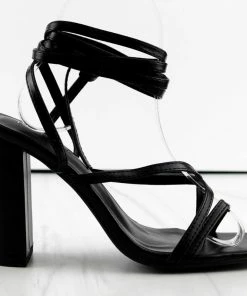Top Moda DAKOTA-99 Womens Strappy Wrapped Heeled Sandals Women's