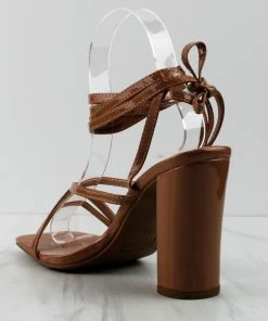 Top Moda DAKOTA-99 Womens Strappy Wrapped Heeled Sandals Women's