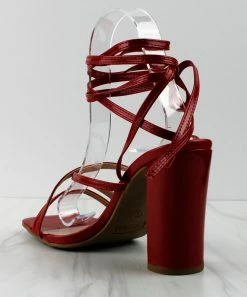 Top Moda DAKOTA-99 Womens Strappy Wrapped Heeled Sandals Women's