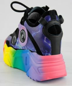 Anthony Wang Women's Damson 12 Womens Wedge Platform Lace Up Fashion Sneakers