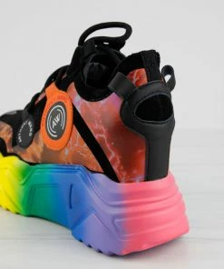 Anthony Wang Women's Damson 12 Womens Wedge Platform Lace Up Fashion Sneakers