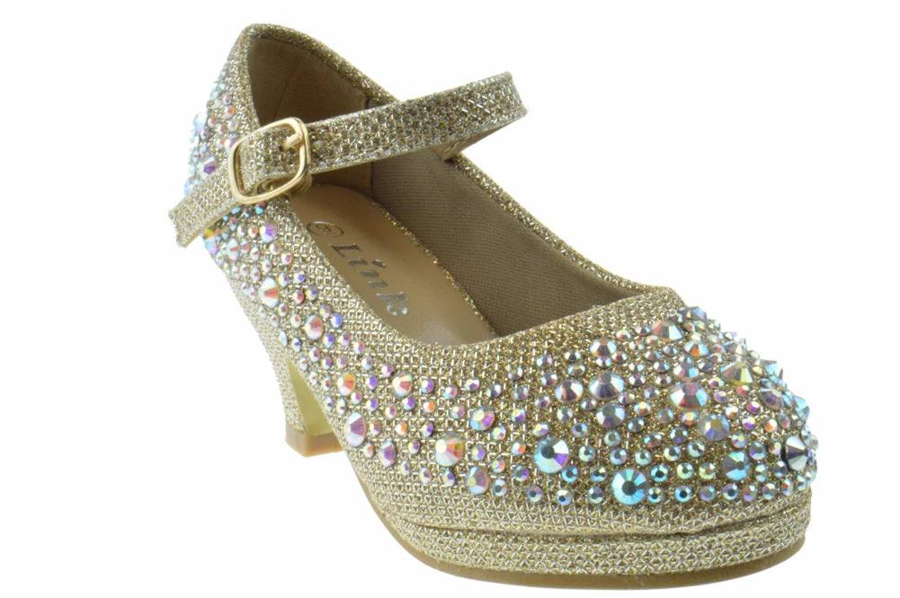 Link Dana 58K Girl's Rhinestone Mary Jane Dress Pumps 11 Link Dana 58K Girl's Rhinestone Mary Jane Dress Pumps
