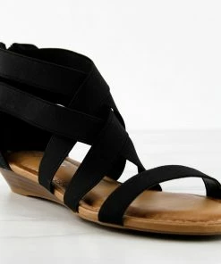 Forever Danielle 74 Womens Criss Cross Strappy Ankle Open Toe Wedged Sandals Women's