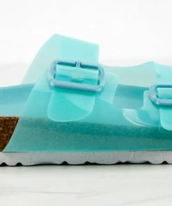 SHOE BARGAIN WAREHOUSE (WWW.SBWSHOES.COM) Defeat 68 Womens Double Strap Buckle Embellished Foot Bed Sandals Women's