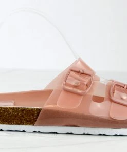 SHOE BARGAIN WAREHOUSE (WWW.SBWSHOES.COM) Defeat 68 Womens Double Strap Buckle Embellished Foot Bed Sandals Women's