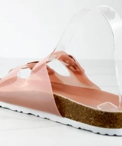 SHOE BARGAIN WAREHOUSE (WWW.SBWSHOES.COM) Defeat 68 Womens Double Strap Buckle Embellished Foot Bed Sandals Women's