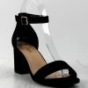 Top Moda Delia-1 Women's Single Band Low Block Heeled Dress Sandals