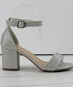 Top Moda Delia-1 Women's Single Band Low Block Heeled Dress Sandals