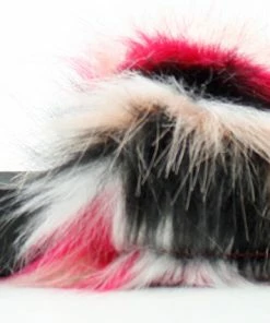 Forever Delma 32 Womens Comfort Faux Fur Slip On Slides Women's