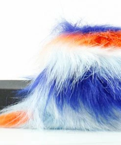 Forever Delma 32 Womens Comfort Faux Fur Slip On Slides Women's