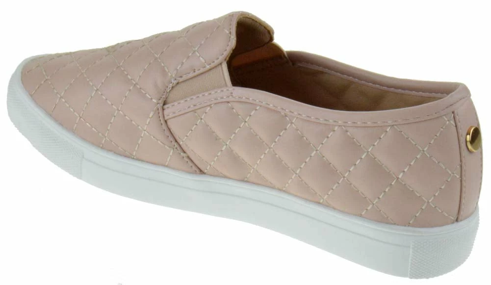 Forever Design 34 Women's Quilted Slip On Sneakers 9 Forever Design 34 Women's Quilted Slip On Sneakers
