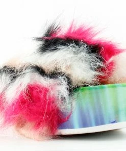 Forever Donut-30 Womens Comfort Platform Faux Fur Slides Women's