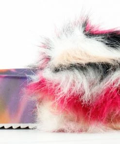 Forever Donut-30 Womens Comfort Platform Faux Fur Slides Women's