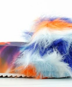 Forever Donut-30 Womens Comfort Platform Faux Fur Slides Women's