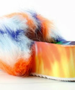 Forever Donut-30 Womens Comfort Platform Faux Fur Slides Women's
