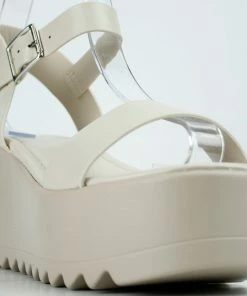 Top Moda Dot 1 Womens Platform Thin Band Ankle Strap Sandals