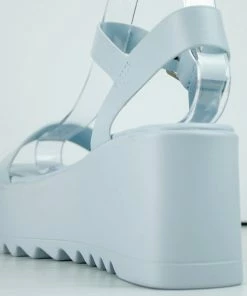 Top Moda Dot 1 Womens Platform Thin Band Ankle Strap Sandals