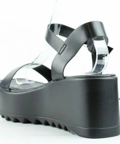 Top Moda Dot 1 Womens Platform Thin Band Ankle Strap Sandals