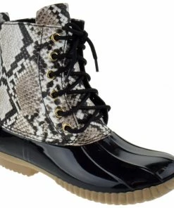 SBW Shoes Dylan Women's Two Tone Rain Style Duck Boots
