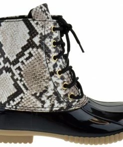 SBW Shoes Dylan Women's Two Tone Rain Style Duck Boots