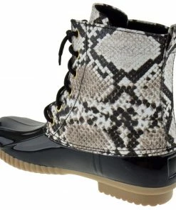 SBW Shoes Dylan Women's Two Tone Rain Style Duck Boots