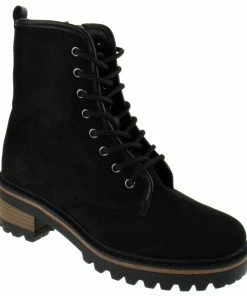 Bamboo Edison 01 Women's Lace Up Platform Boots