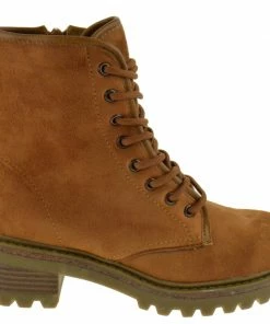 Bamboo Edison 01 Women's Lace Up Platform Boots